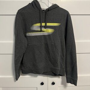 Mens Sketchers Grey Hoodie Size Small
